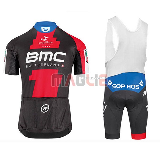 2018 Maglia BMC Manica Corta Nero e Rosso - Clicca l'immagine per chiudere